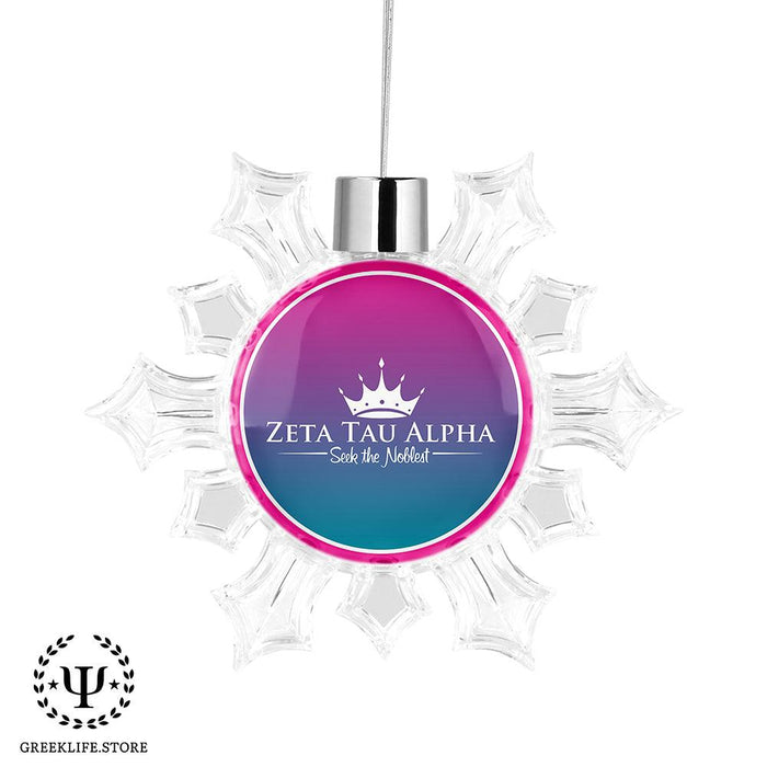 Zeta Tau Alpha Christmas Ornament - Snowflake