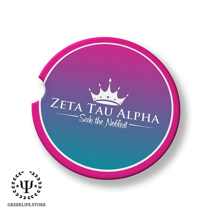 Zeta Tau Alpha Car Cup Holder Coaster (Set of 2)