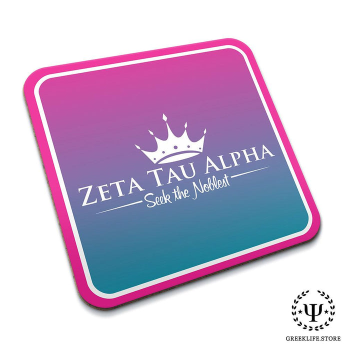 Zeta Tau Alpha Beverage Coasters Square (Set of 4)