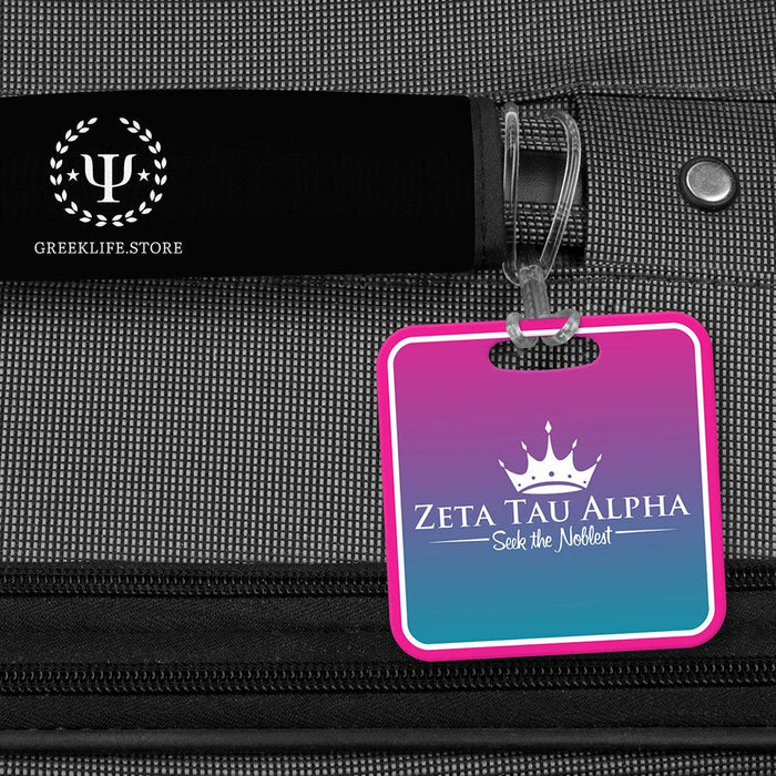 Zeta Tau Alpha Luggage Bag Tag (square)