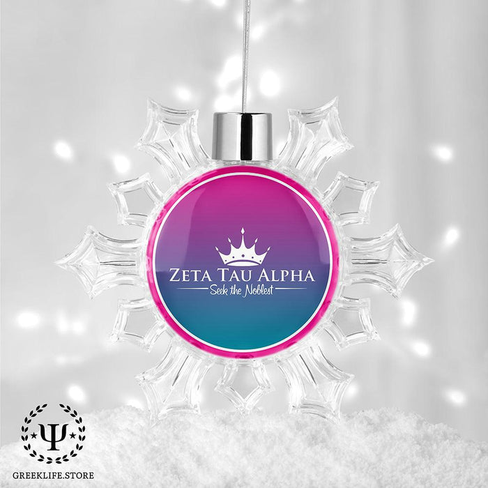 Zeta Tau Alpha Christmas Ornament - Snowflake