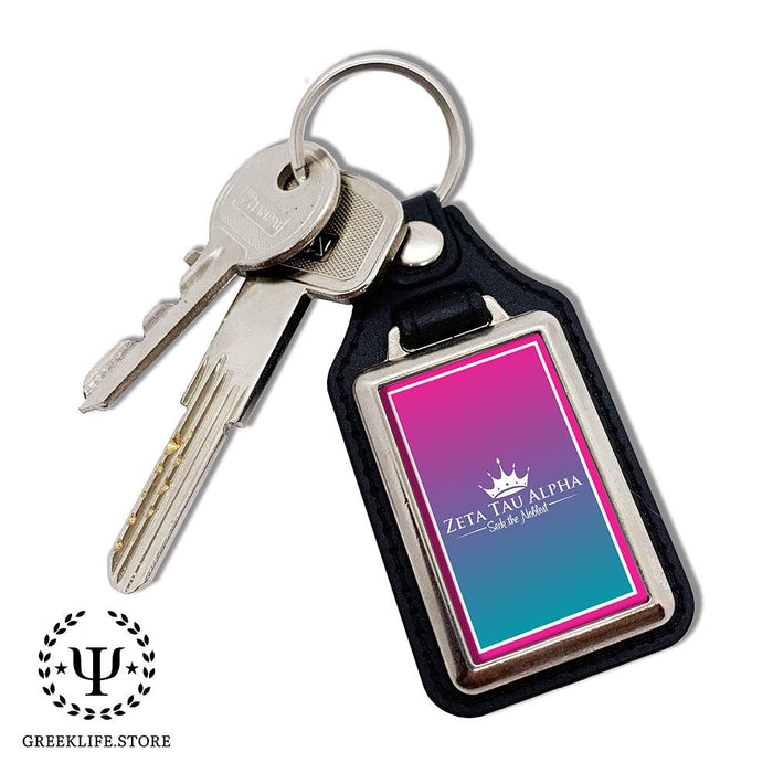 Zeta Tau Alpha Keychain Rectangular