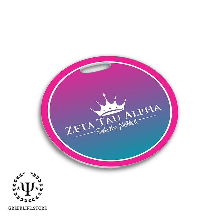 Zeta Tau Alpha Luggage Bag Tag (round)