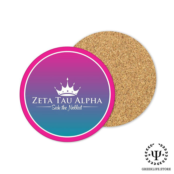 Zeta Tau Alpha Beverage coaster round (Set of 4)