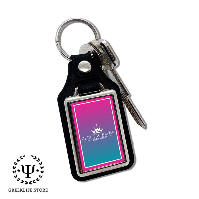 Zeta Tau Alpha Keychain Rectangular