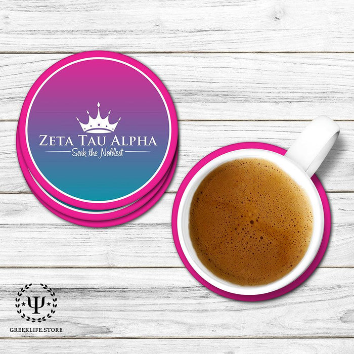 Zeta Tau Alpha Beverage coaster round (Set of 4)