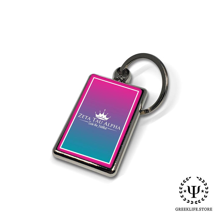 Zeta Tau Alpha Keychain Rectangular