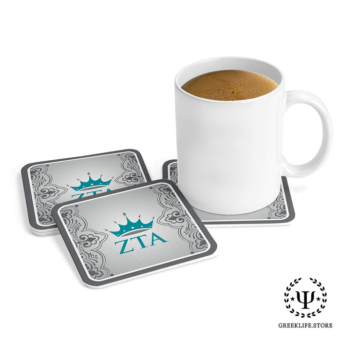 Zeta Tau Alpha Beverage Coasters Square (Set of 4)