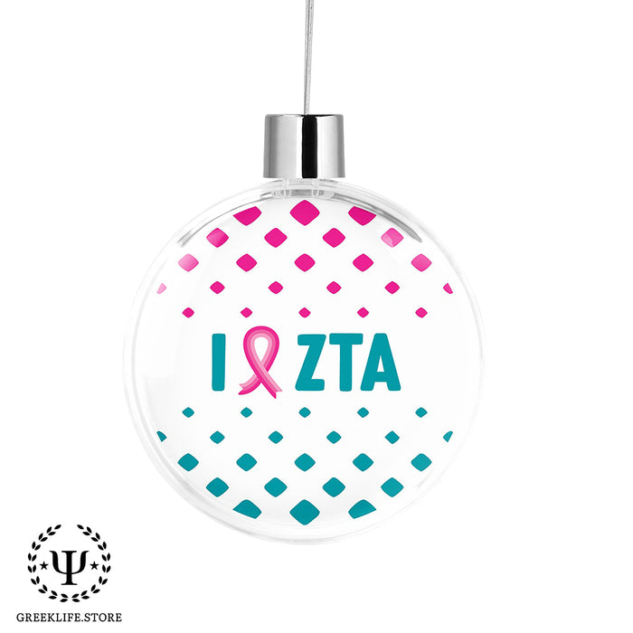 Zeta Tau Alpha Christmas Ornament Flat Round
