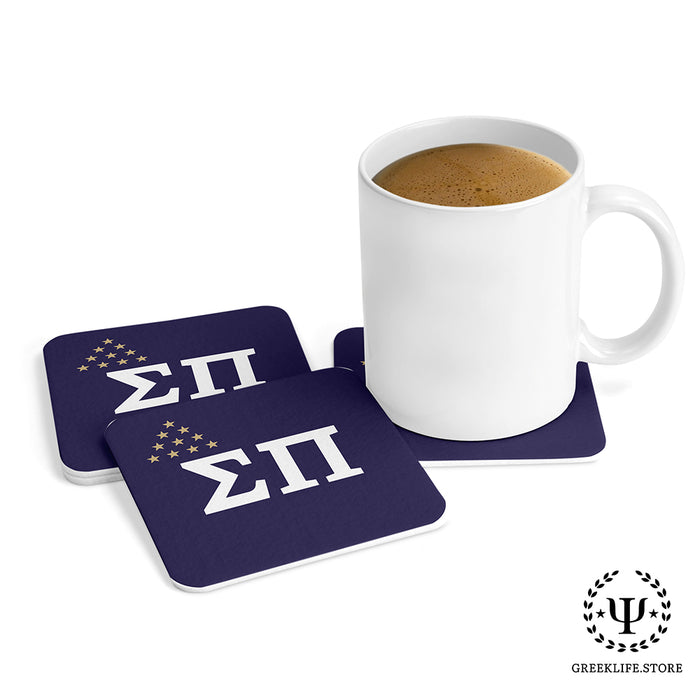 Sigma Pi Beverage Coasters Square (Set of 4)