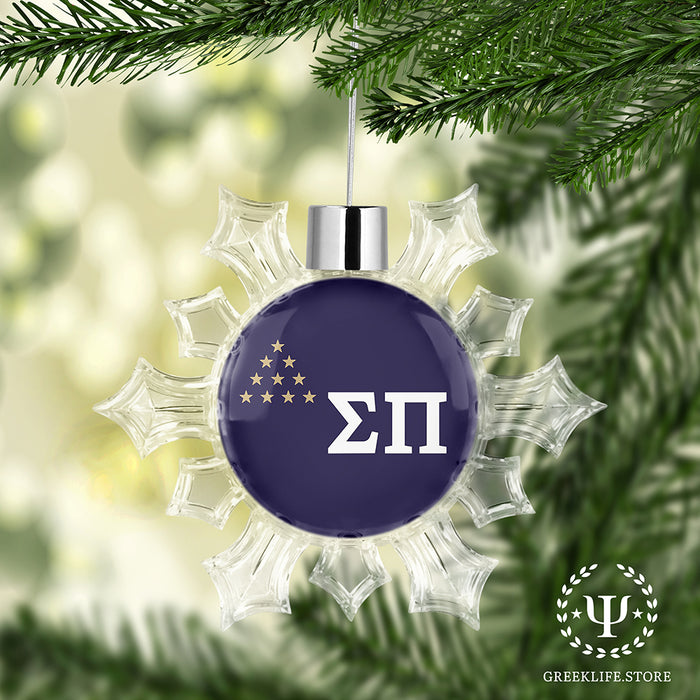 Sigma Pi Christmas Ornament - Snowflake