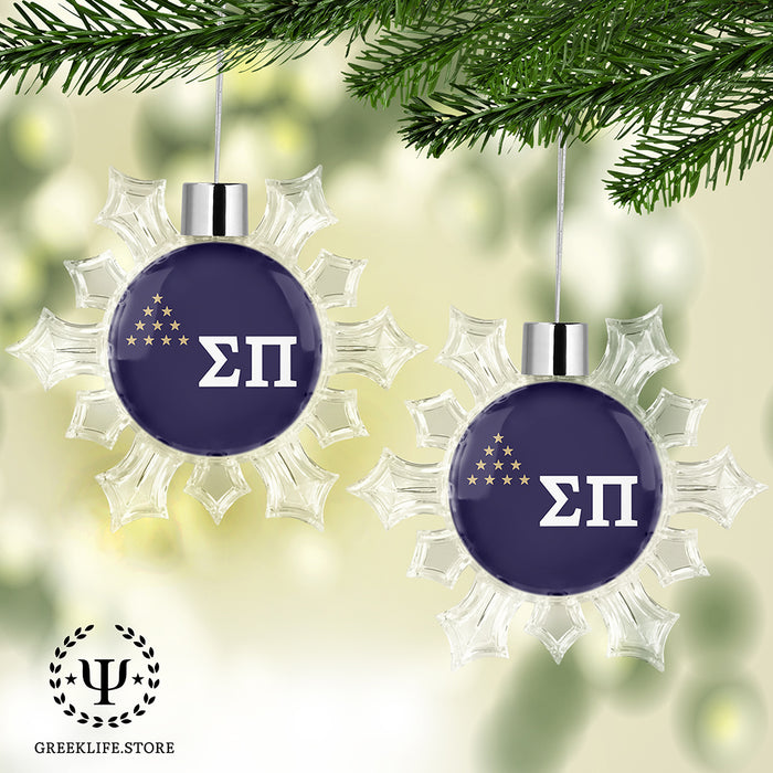 Sigma Pi Christmas Ornament - Snowflake
