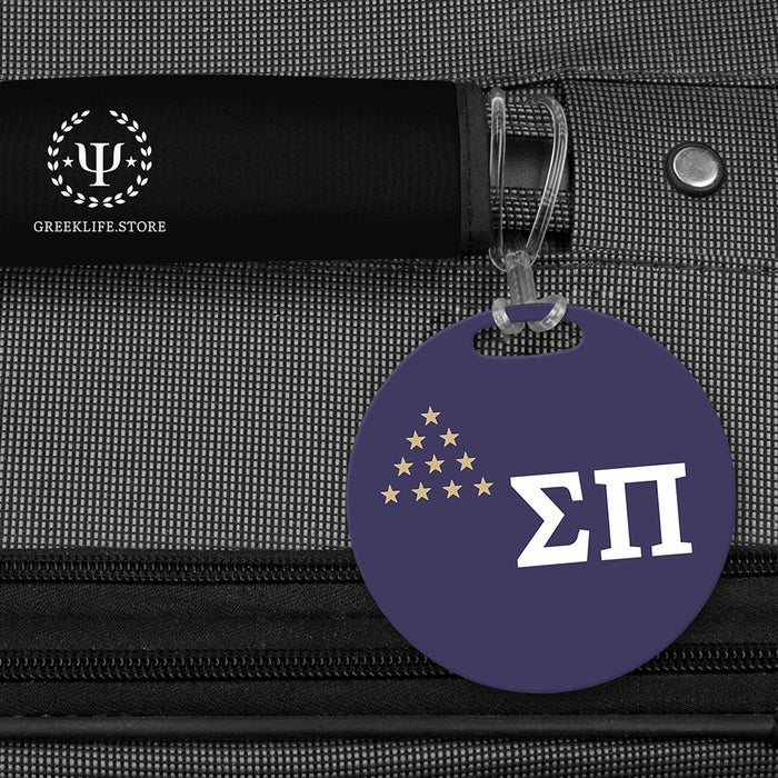 Sigma Pi Luggage Bag Tag (round)