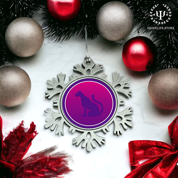 Sigma Lambda Gamma Christmas Ornament - Snowflake Metal