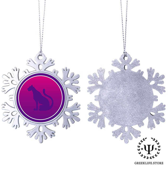 Sigma Lambda Gamma Christmas Ornament - Snowflake Metal