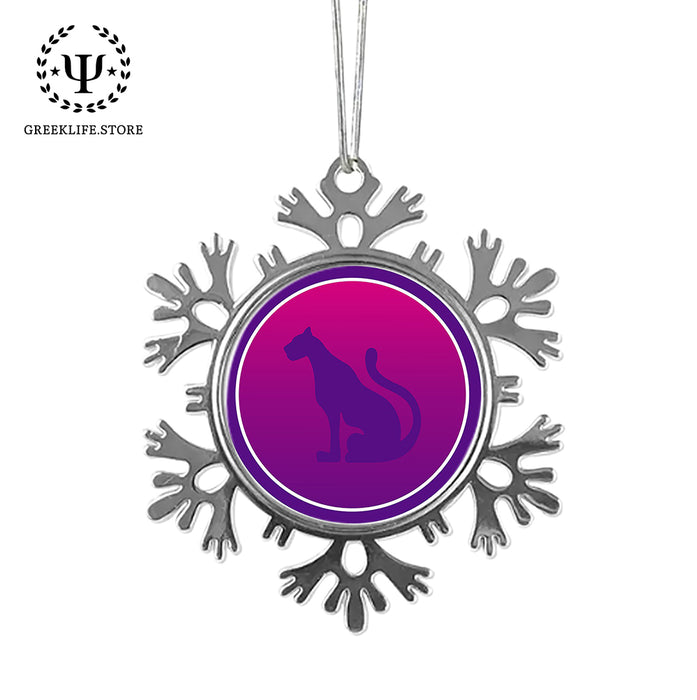 Sigma Lambda Gamma Christmas Ornament - Snowflake Metal