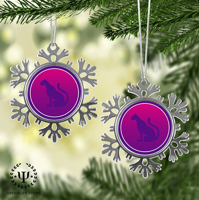Sigma Lambda Gamma Christmas Ornament - Snowflake Metal