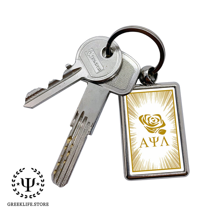 Alpha Psi Lambda Keychain Rectangular