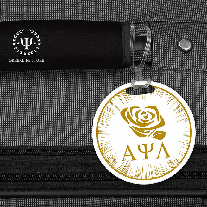 Alpha Psi Lambda Luggage Bag Tag (round)