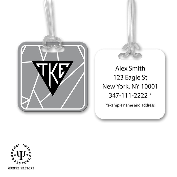 Tau Kappa Epsilon Luggage Bag Tag (square)