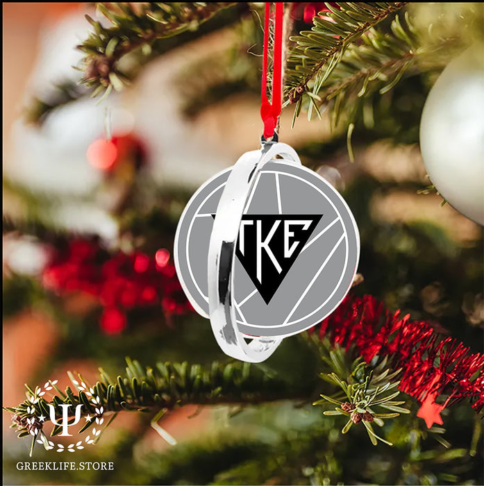 Tau Kappa Epsilon Christmas Reversible Flat Round Ornament