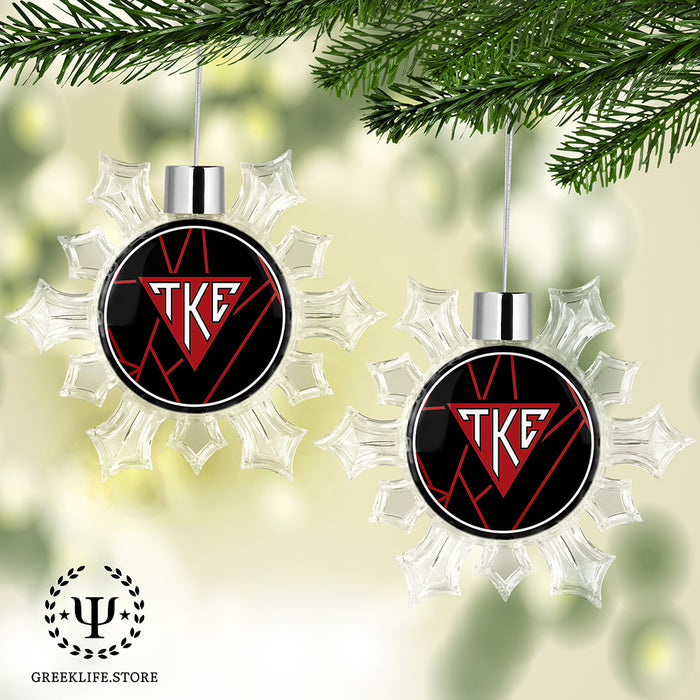 Tau Kappa Epsilon Christmas Ornament - Snowflake