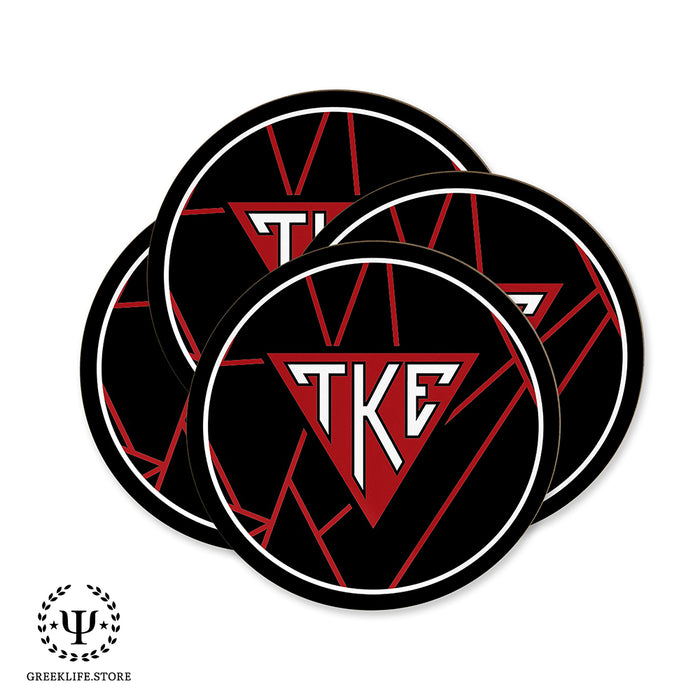 Tau Kappa Epsilon Beverage coaster round (Set of 4)