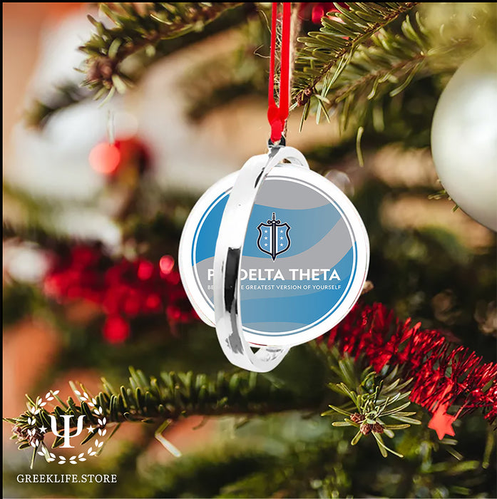 Phi Delta Theta Christmas Reversible Flat Round Ornament