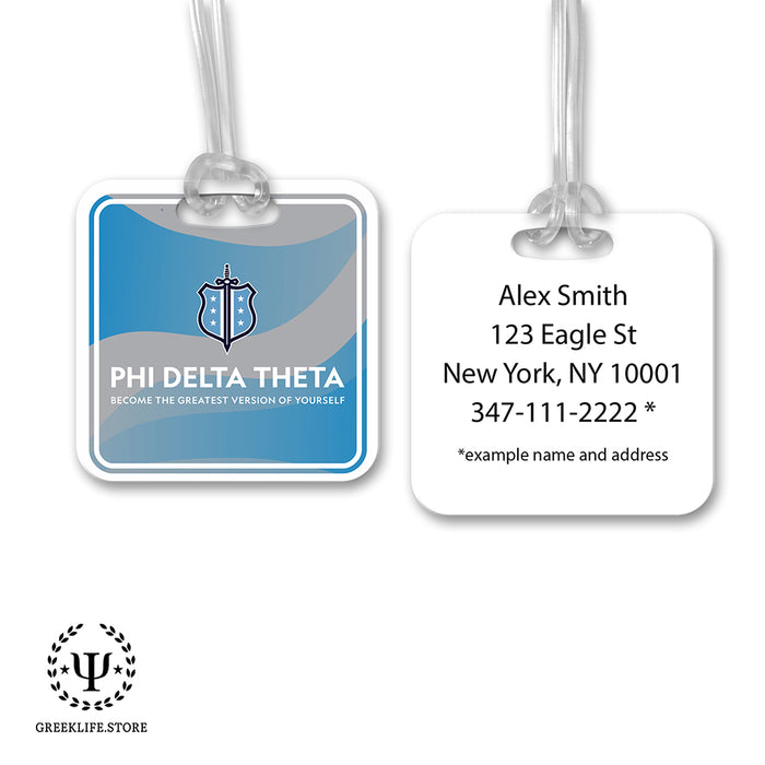 Phi Delta Theta Luggage Bag Tag (square)