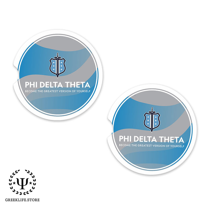Phi Delta Theta Car Cup Holder Coaster (Set of 2)