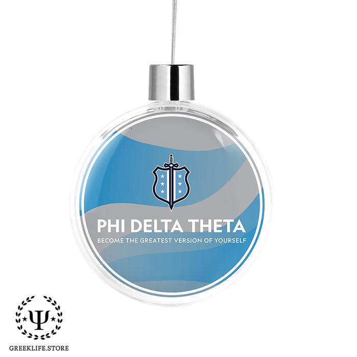 Phi Delta Theta Christmas Ornament Flat Round