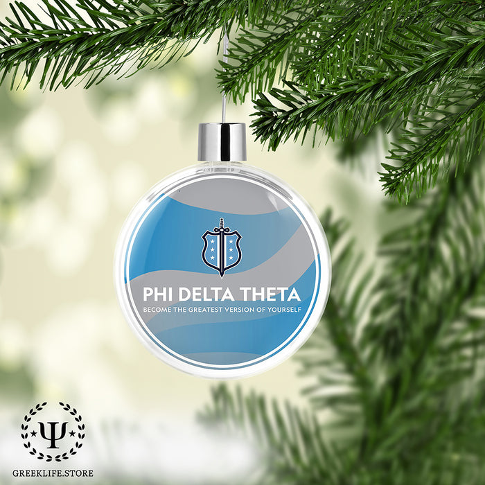 Phi Delta Theta Christmas Ornament Flat Round
