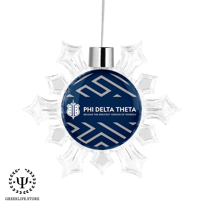 Phi Delta Theta Christmas Ornament - Snowflake