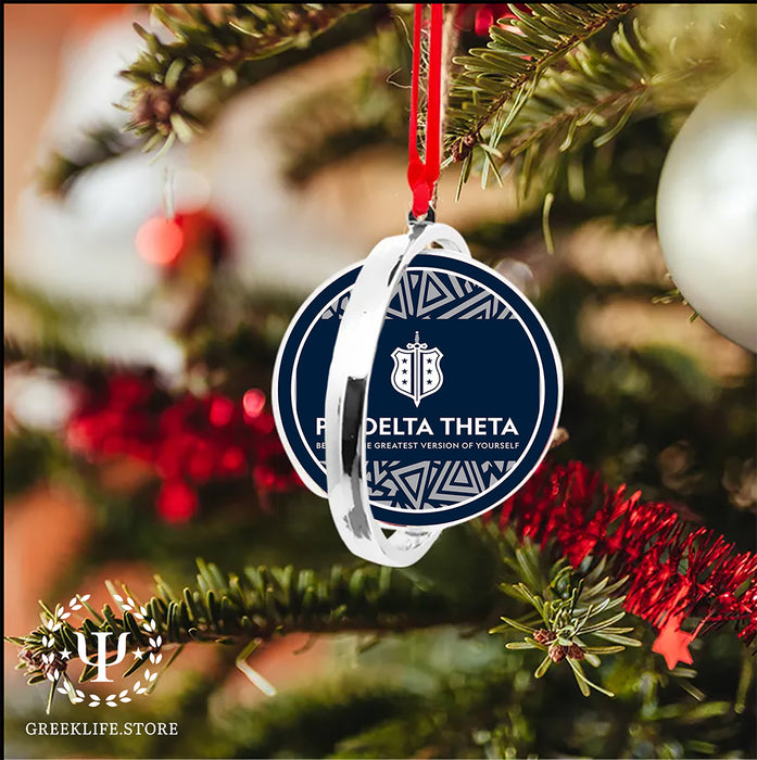 Phi Delta Theta Christmas Reversible Flat Round Ornament