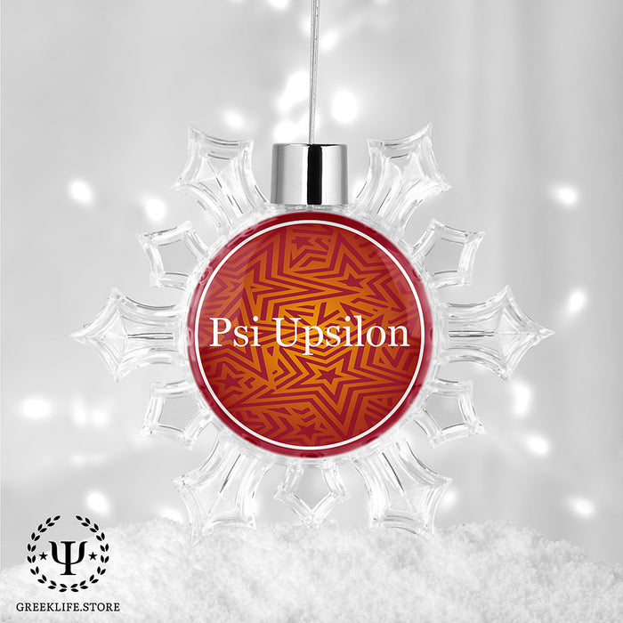 Psi Upsilon Christmas Ornament - Snowflake
