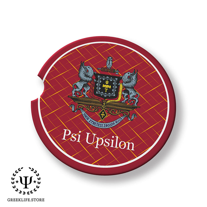 Psi Upsilon Car Cup Holder Coaster (Set of 2)