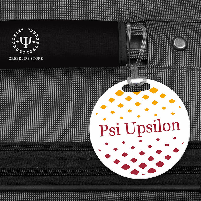 Psi Upsilon Luggage Bag Tag (round)