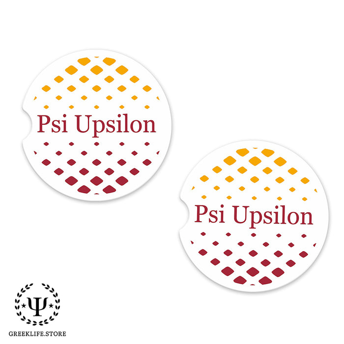 Psi Upsilon Car Cup Holder Coaster (Set of 2)