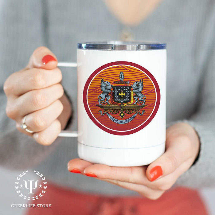 Psi Upsilon Stainless Steel Travel Mug 13 OZ