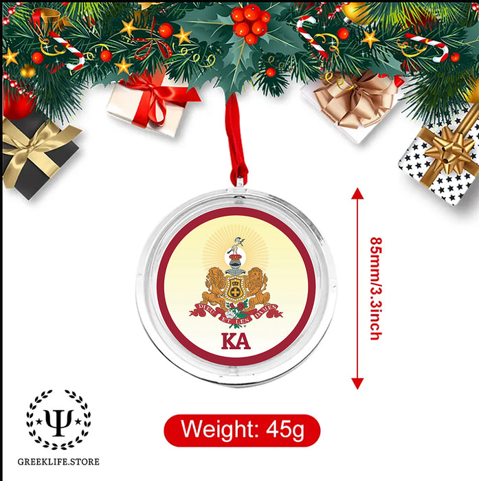 Kappa Alpha Order Christmas Reversible Flat Round Ornament