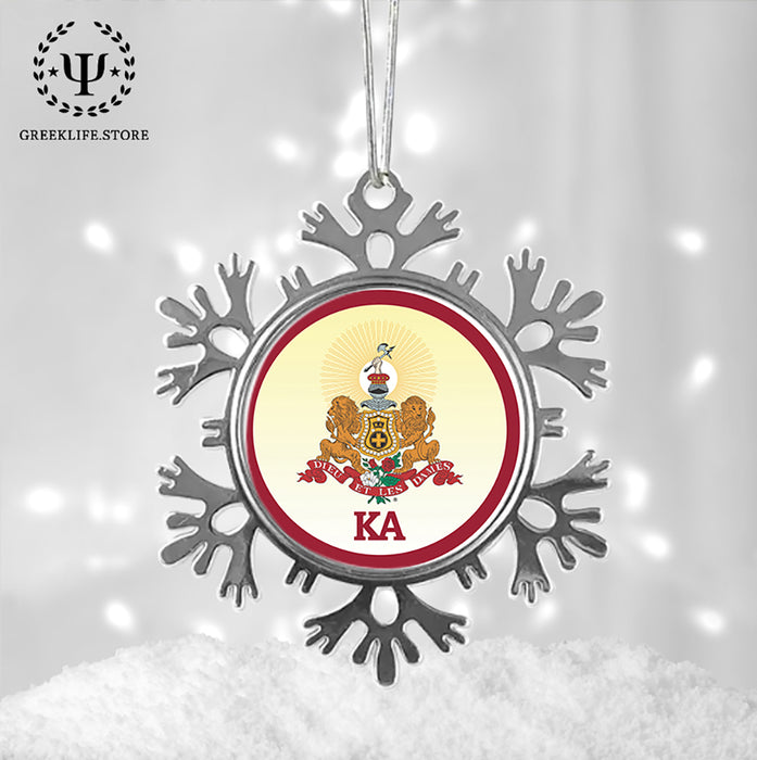 Kappa Alpha Order Christmas Ornament - Snowflake Metal