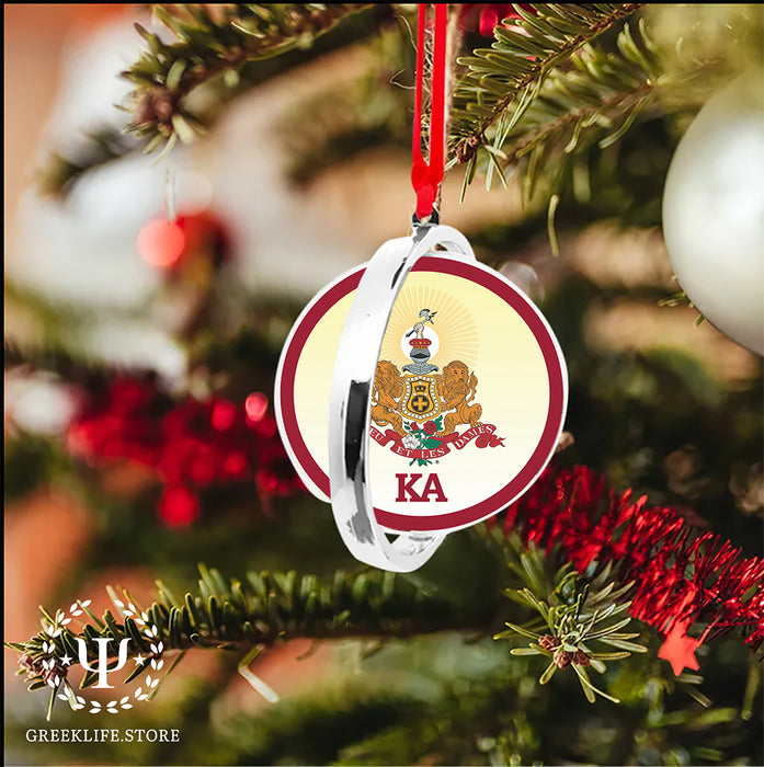 Kappa Alpha Order Christmas Reversible Flat Round Ornament
