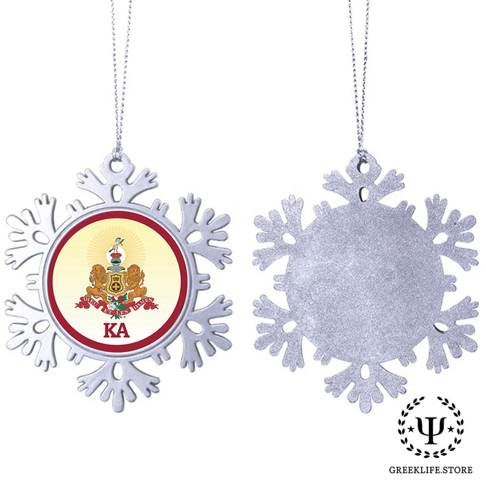 Kappa Alpha Order Christmas Ornament - Snowflake Metal