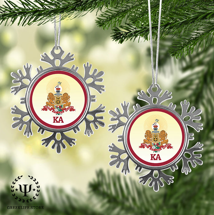 Kappa Alpha Order Christmas Ornament - Snowflake Metal