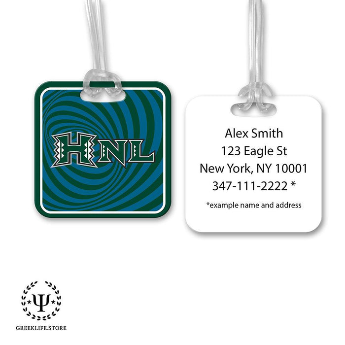 University of Hawaii Luggage Bag Tag (square)