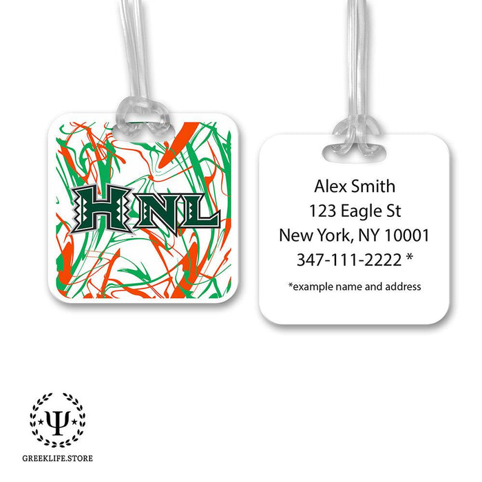 University of Hawaii Luggage Bag Tag (square)