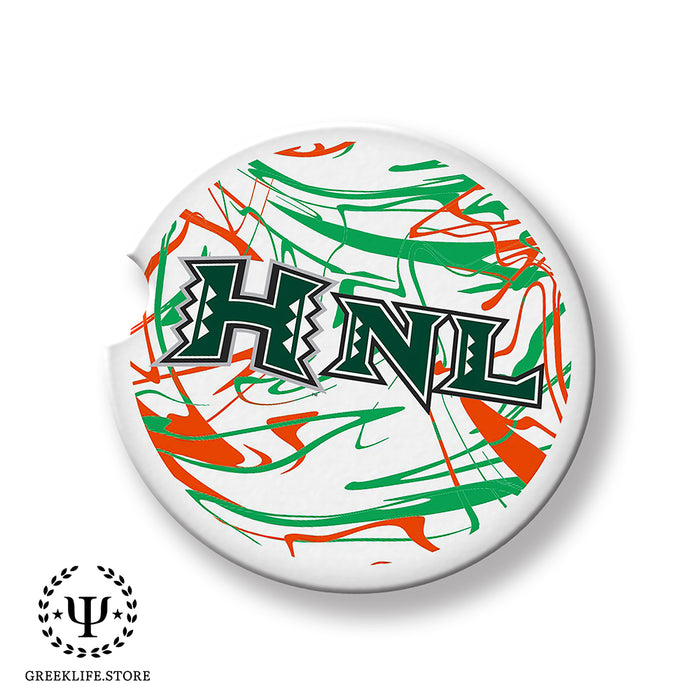 University of Hawaii Car Cup Holder Coaster (Set of 2)