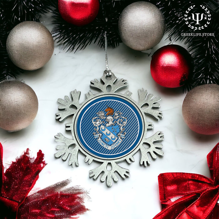 Theta Xi Christmas Ornament - Snowflake Metal