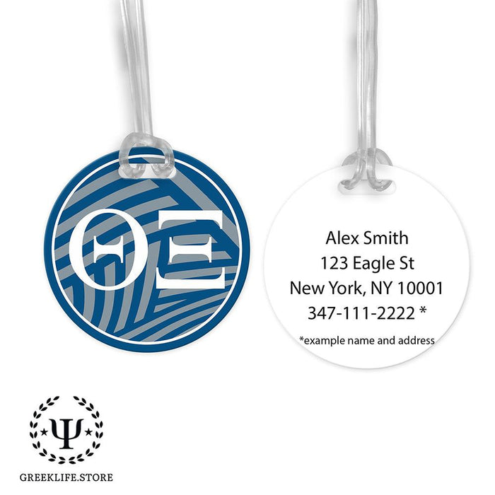 Theta Xi Luggage Bag Tag (round)