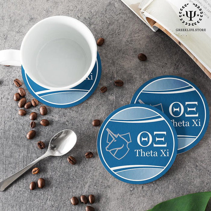 Theta Xi Beverage coaster round (Set of 4)